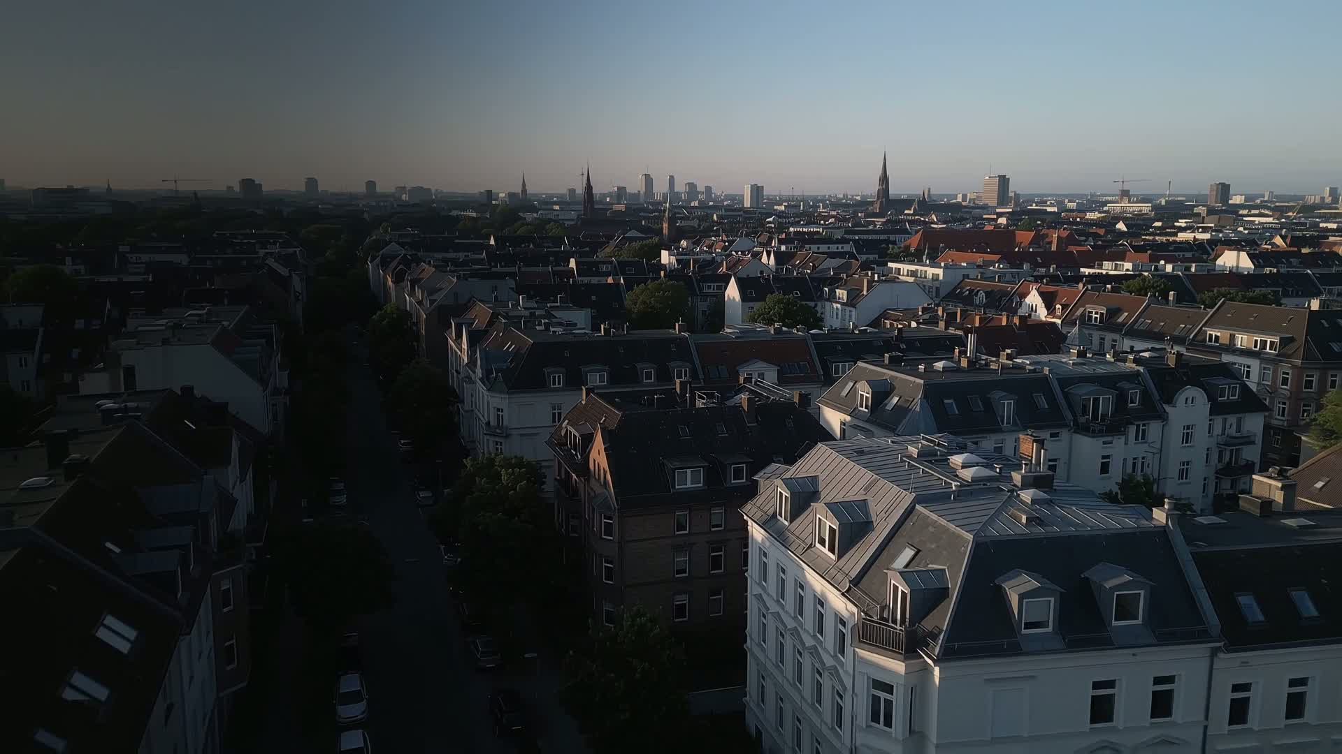 Drohnenaufnahme über Hamburg